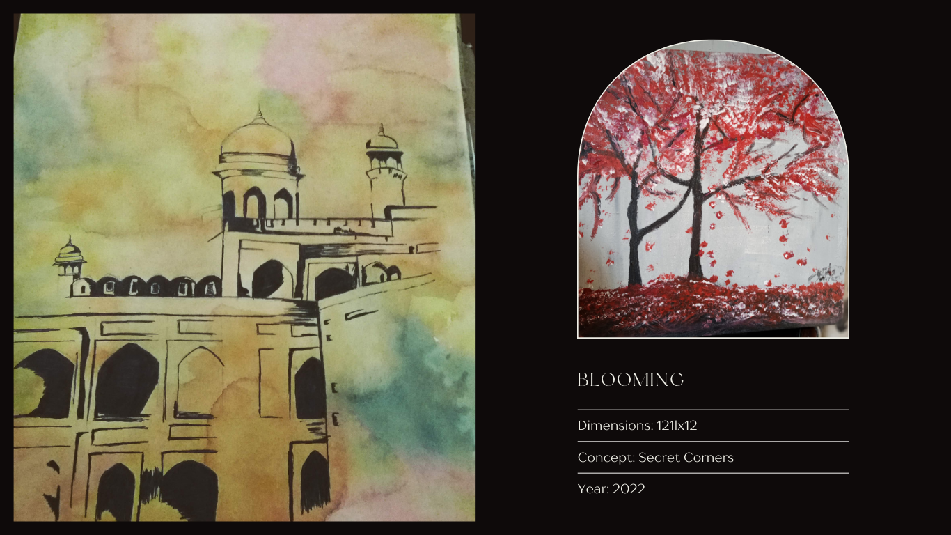 oil and water colour